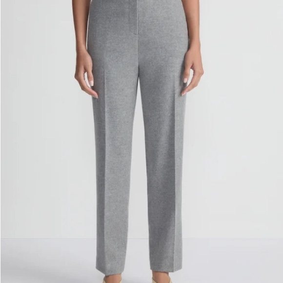 Lafayette 148 New York Clinton Ankle pant Nickel Melange Gray 4 - Picture 1 of 9